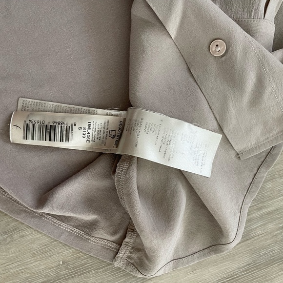 Falconeri Silk Collared Shirt size small tanned / beige - Picture 10 of 13